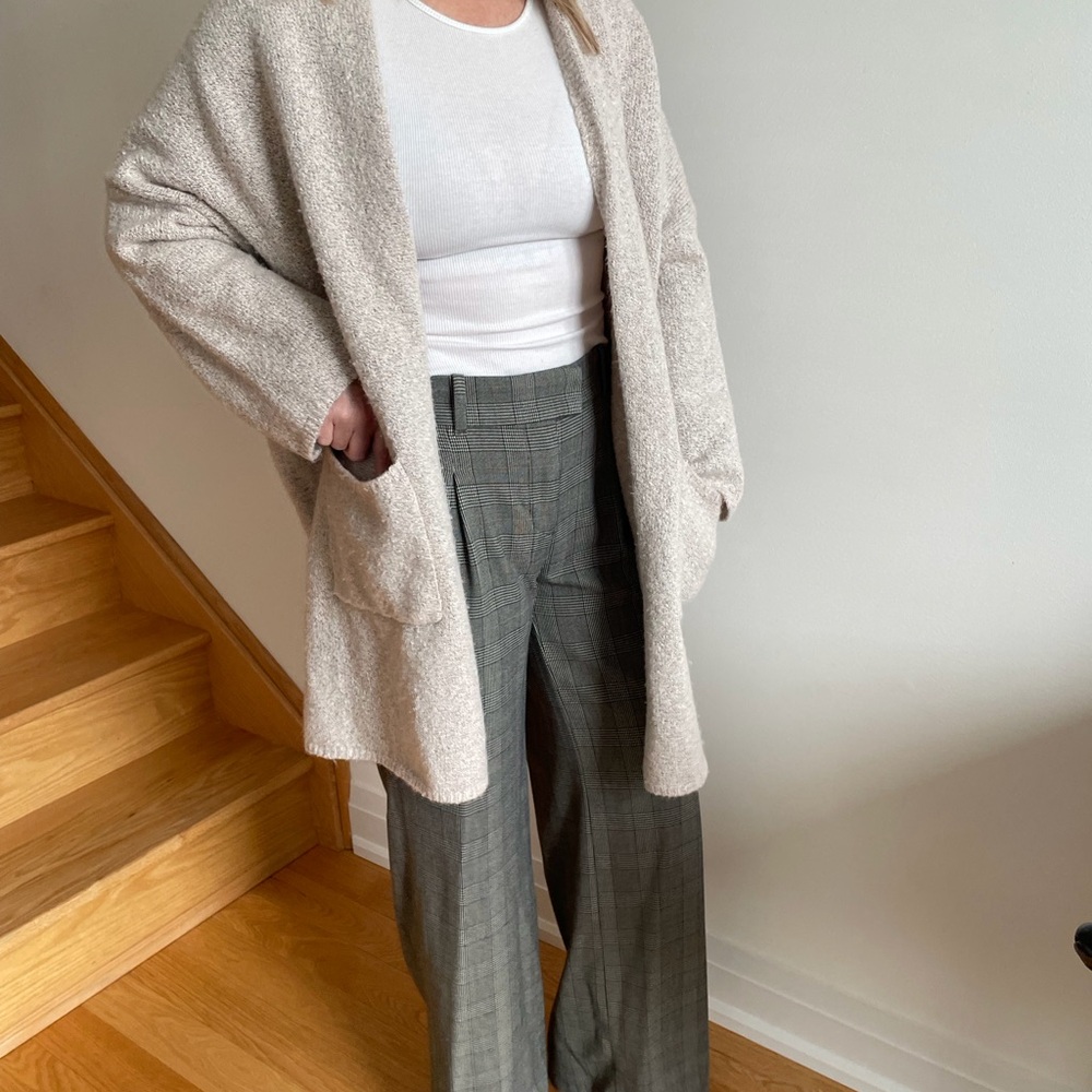 John + Jenn X Indigo Beige Textured Cardigan - Picture 2 of 8